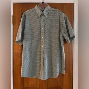 Men's Checkered size XL with Short Sleeve Shirt